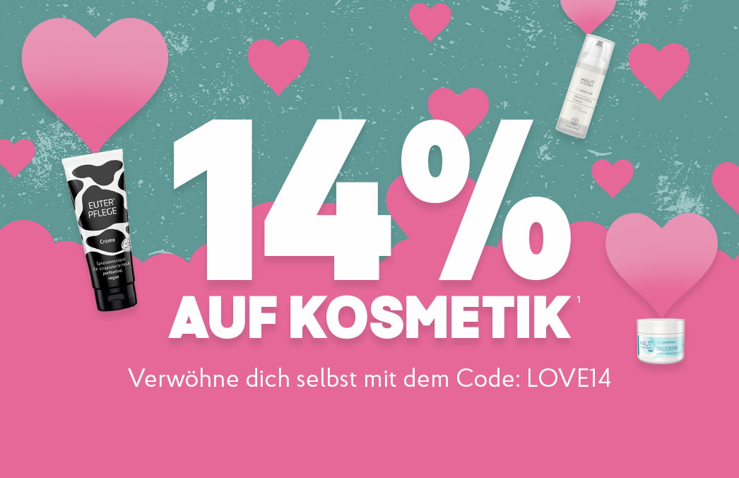 14% zum Valentinstag: HAUTALLERLIEBST & EUTERPFLEGE Cremes