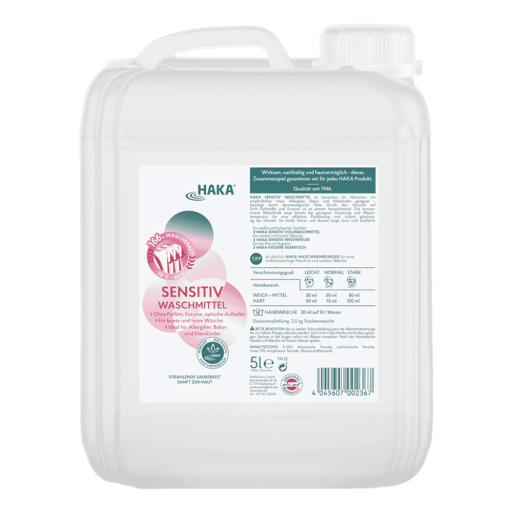 Sensitiv Waschmittel 5 Liter Nachfüllkanister